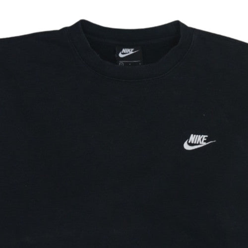 Nike Men's Black L Pullover Sweatshirt Crew Neck Logo Fleece
