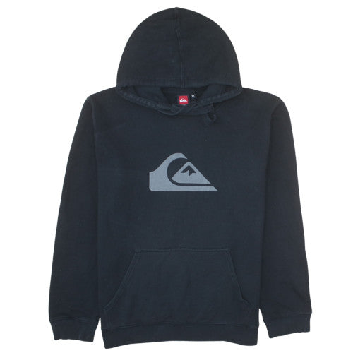 Quiksilver Men's Black XL Pullover Hoodie Fleece Graphic Sweatshirt