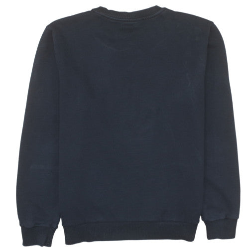 Evisu Men's Blue XL Pullover Sweatshirt Crew Neck Logo Graphic Print
