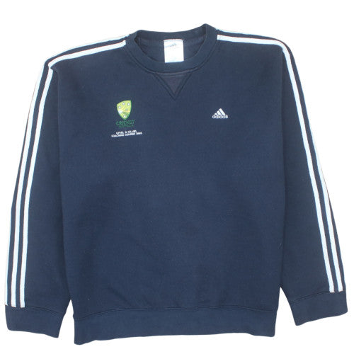 adidas Men's Blue Pullover Crew Neck Sweatshirt Size M