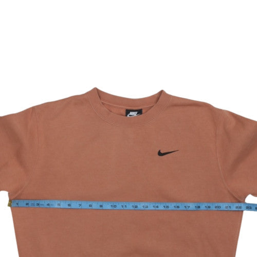 Nike Women’s Brown Small Pullover Sweatshirt Crew Neck Cotton Blend