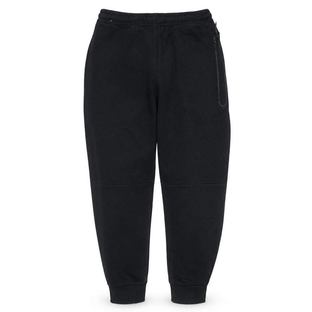 Front view of Nike Men's Black Fleece Jogger Trousers L Regular Fit