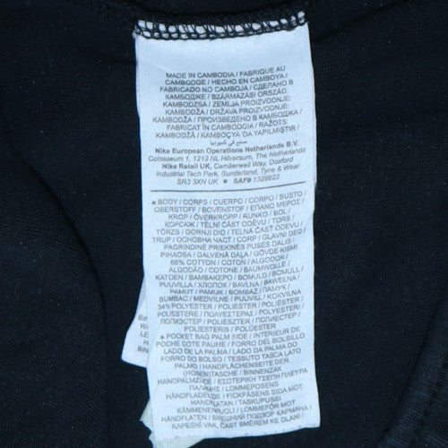 Nike Men's Black Fleece Jogger Trousers L Regular Fit
