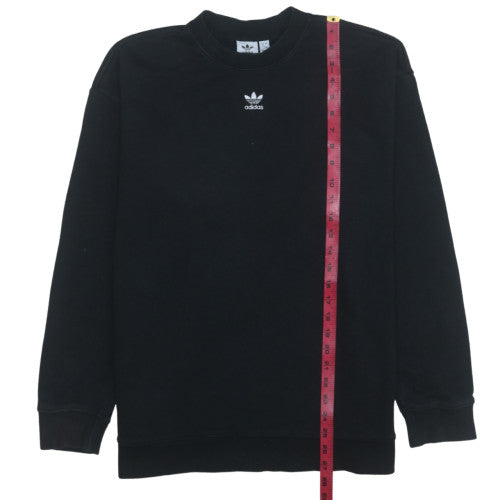 Adidas Womens Black Size 16 Crew Neck Pullover Sweatshirt