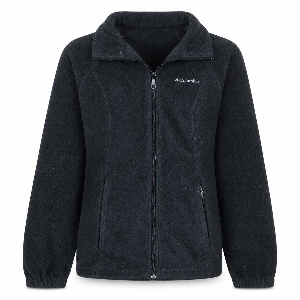 Columbia Womens Black Fleece Full Zip Jacket Size S Outdoor Wear