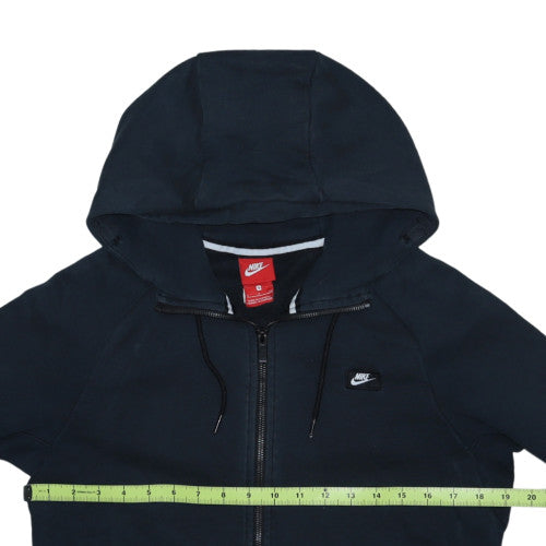 Nike Men’s Black Full Zip Hoodie Size S Regular Fit Fleece Sportswear