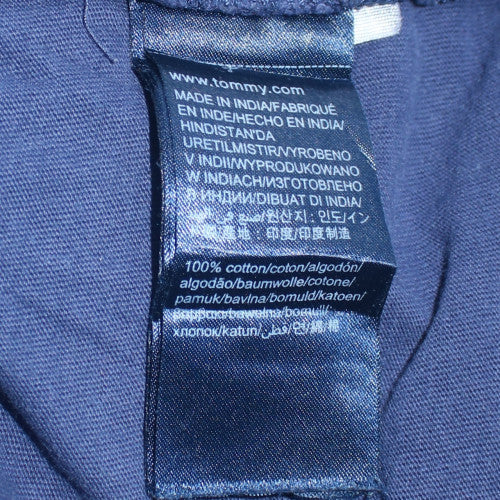 Tommy Jeans Men's Navy Long Sleeve Crew Neck Regular Fit T-Shirt XL
