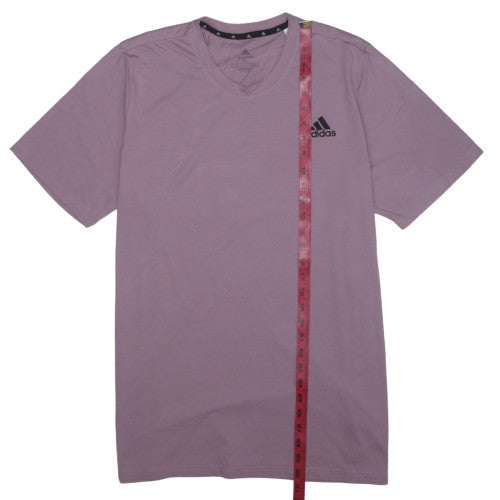 Adidas Men's Purple XL Crew Neck AEROREADY Sports T-Shirt