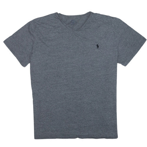 Polo Ralph Lauren Men's Grey Cotton V-Neck T-Shirt XL