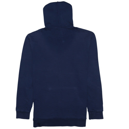 adidas Mens Blue Pullover Hoodie Medium Fleece Logo Sportswear