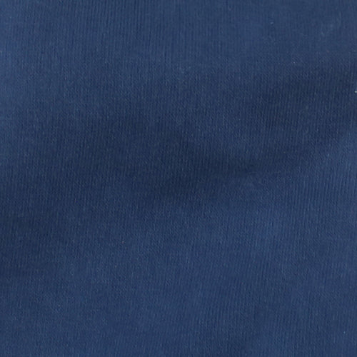 Adidas Men's Blue Pullover Hoodie Large Fleece Graphic Logo Sweatshirt