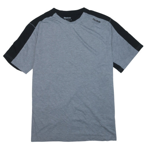 Reebok Mens Grey Colourblock 3XL Sports T-Shirt