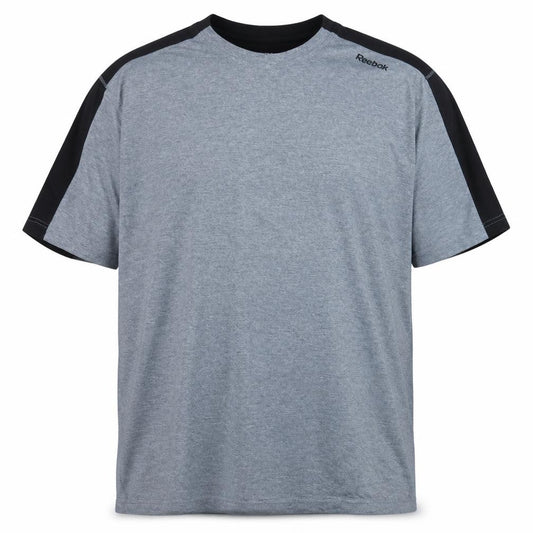 Reebok Mens Grey Colourblock 3XL Sports T-Shirt