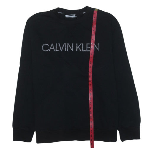 Calvin Klein Men's Black 5XLT Crew Neck Cotton Sweatshirt