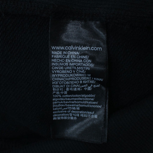 Calvin Klein Men's Black 5XLT Crew Neck Cotton Sweatshirt