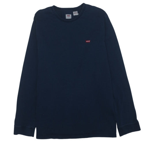 Levi's Men's Blue Long Sleeve Cotton Crew Neck T-Shirt XL