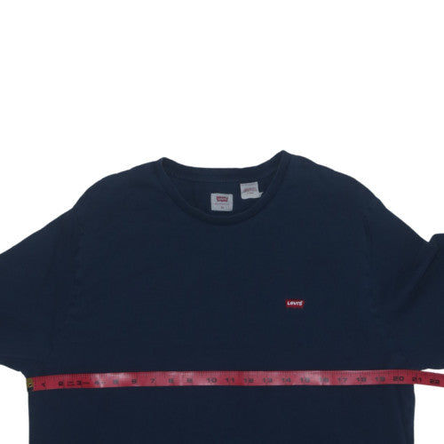 Levi's Men's Blue Long Sleeve Cotton Crew Neck T-Shirt XL
