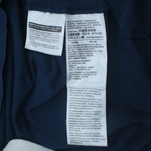 Levi's Men's Blue Long Sleeve Cotton Crew Neck T-Shirt XL