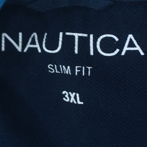 Nautica Men's Blue Slim Fit 3XL Cotton Polo Shirt