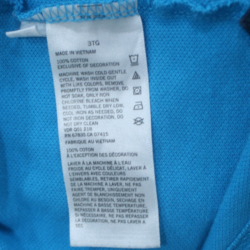 Nautica Men's Blue Slim Fit 3XL Cotton Polo Shirt