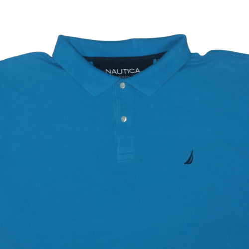 Nautica Men's Blue Slim Fit 3XL Cotton Polo Shirt