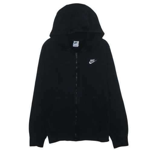 Nike Men's Black Full Zip Hoodie Size M Fleece Sweatshirt