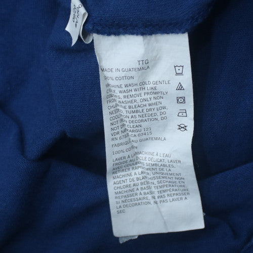 Adidas Men's Blue XL Crew Neck Cotton Graphic T-Shirt