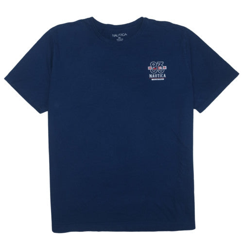 Nautica Men's Navy Blue XXL Crew Neck Nautical Graphic Cotton T-Shirt