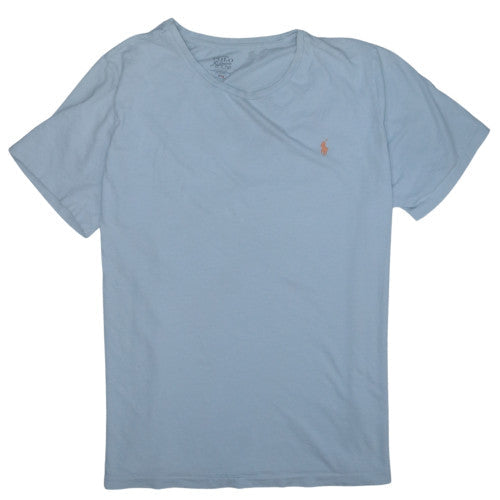 Ralph Lauren Men's Blue 2XL Classic Crew Neck Cotton T-Shirt