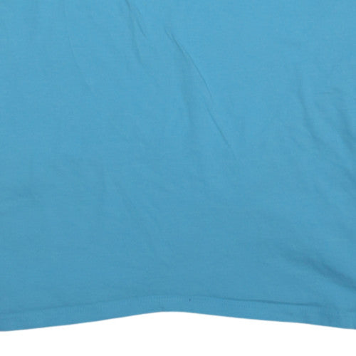 Champion Men's Blue XL Short Sleeve Crew Neck Graphic T-Shirt
