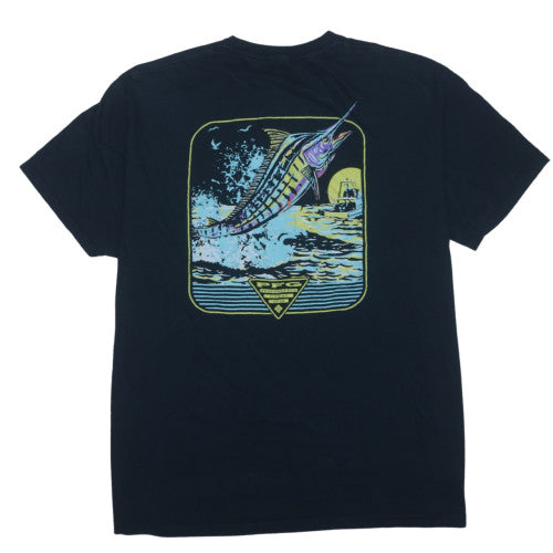 Columbia Men's Black 2XL PFG Graphic Fishing T-Shirt