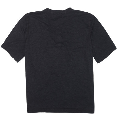 Nautica Men's Black Henley Short Sleeve T-Shirt Size L
