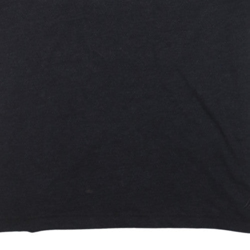 Nautica Men's Black Henley Short Sleeve T-Shirt Size L
