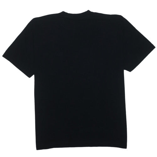 Adidas Men Black XL Cotton Crew Neck Short Sleeve T-Shirt