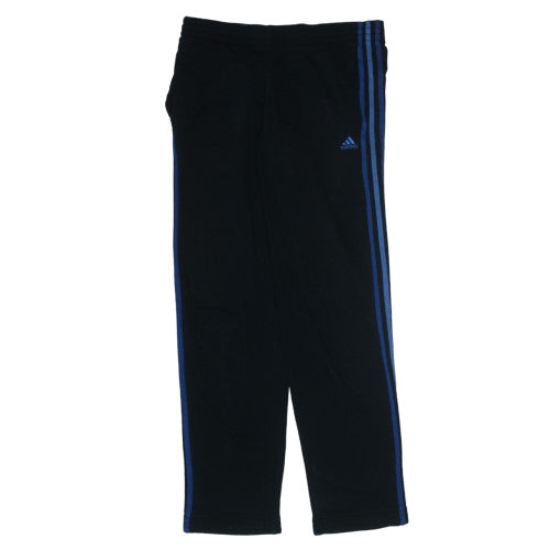 Adidas Men's Black XS Joggers Essentials Blue Stripe Trousers
