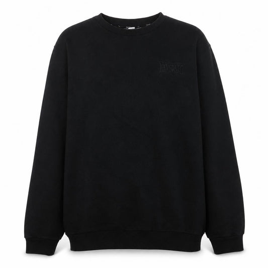 Front view of Puma Men's Black Crew Neck Pullover Sweatshirt, size L