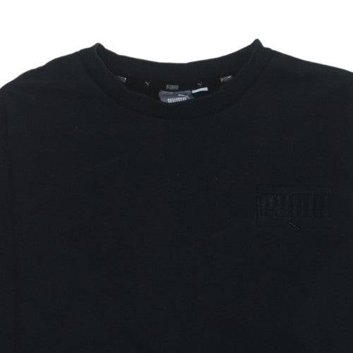 Puma Men's Black Crew Neck Pullover Sweatshirt Size L