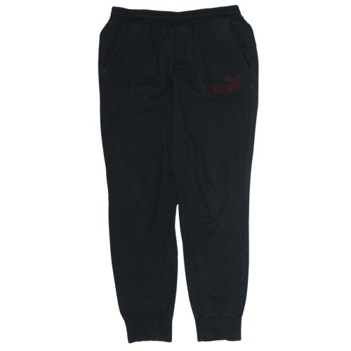 Puma Mens Black Fleece Sweatpants M Regular Fit Elastic Waist
