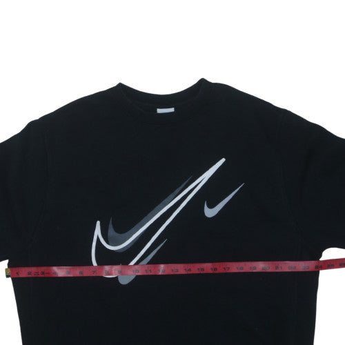 Nike Men's Black Large Pullover Sweatshirt Regular Fit Fleece