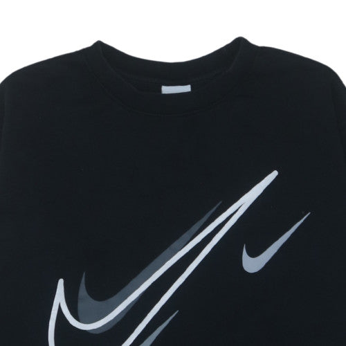 Nike Men's Black Large Pullover Sweatshirt Regular Fit Fleece