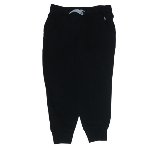 Ralph Lauren Men’s Black Jogger Trousers L Cotton Blend Fleece