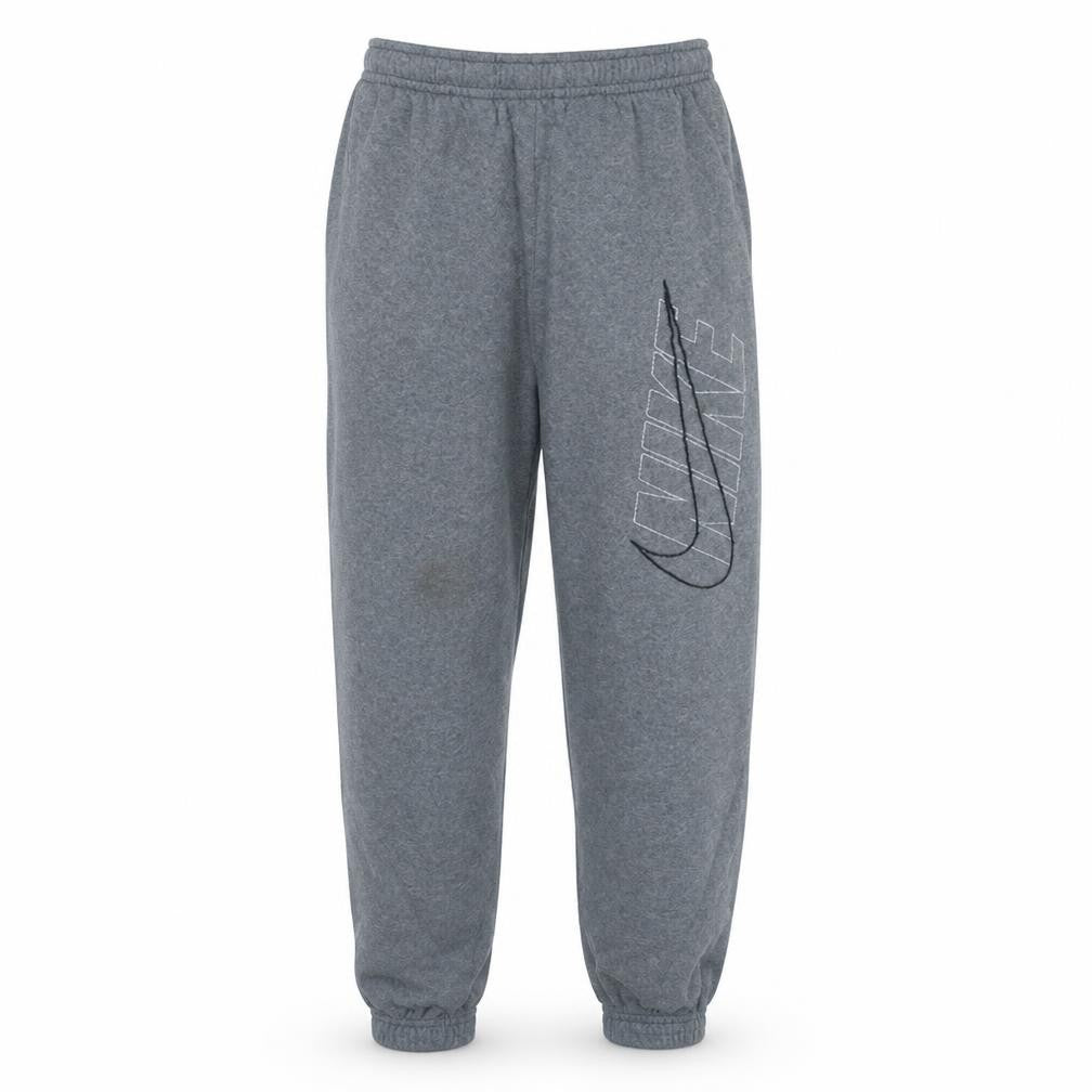 Front view of Nike Men's Grey Sweatpants M Jogger Style Cotton Blend