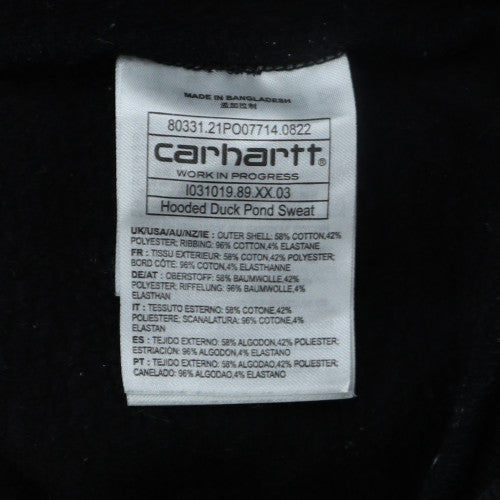 Carhartt Men’s Black Hoodie S Pullover Graphic Duck Logo