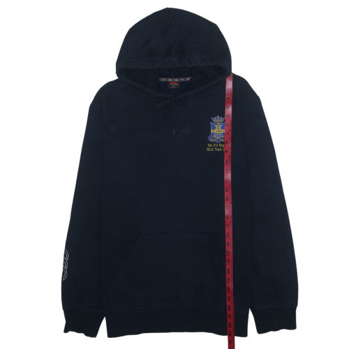 Canterbury Men's Blue 2XL Pullover Rugby Hoodie Embroidered Fleece