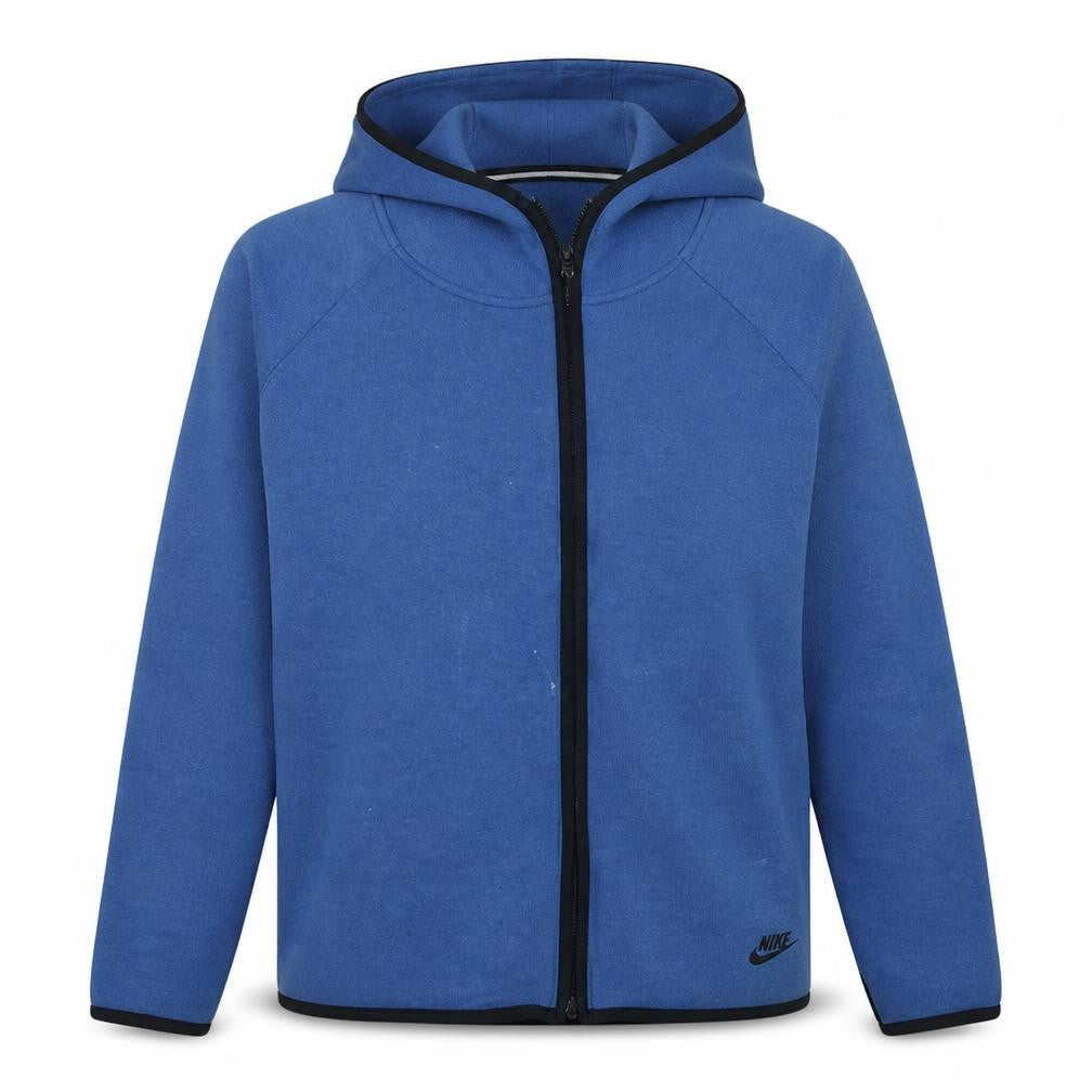 Nike Women Blue Full Zip Hoodie XL Cotton Blend Casual Sportswear