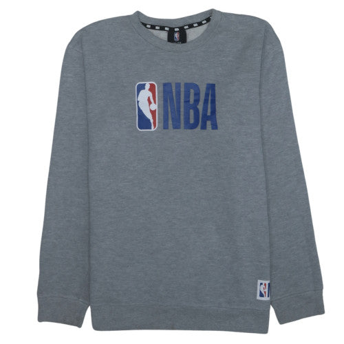 NBA Boys Grey Logo Pullover Sweatshirt 16 Years Fleece Lined