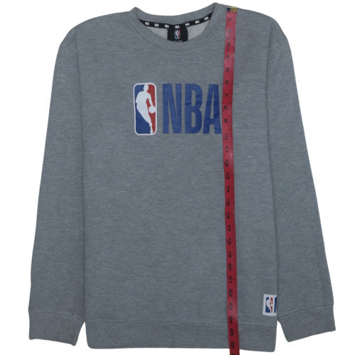 NBA Boys Grey Logo Pullover Sweatshirt 16 Years Fleece Lined