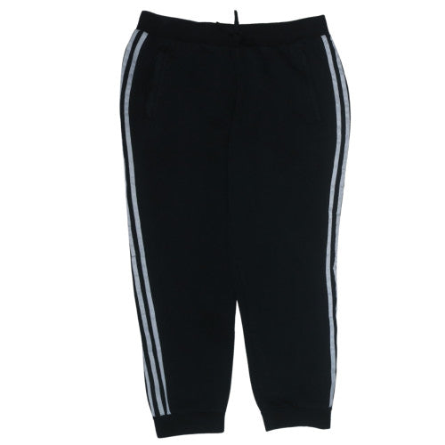 Adidas Womens Black Jogger Trousers Size 18 Cotton Blend