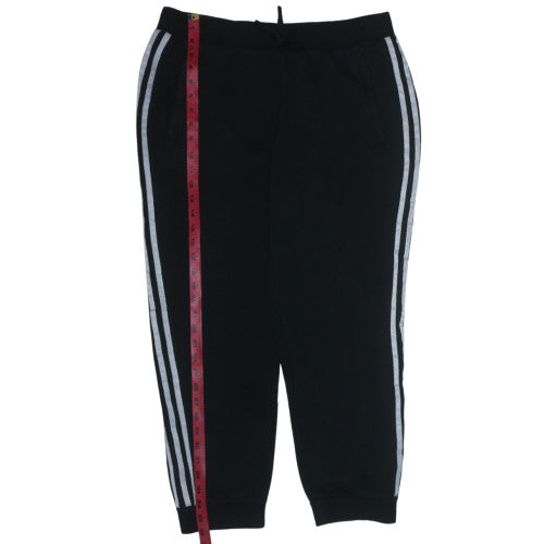 Adidas Womens Black Jogger Trousers Size 18 Cotton Blend