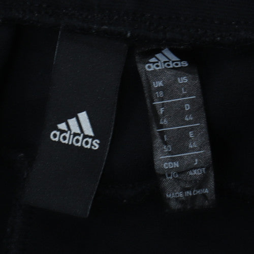 Adidas Womens Black Jogger Trousers Size 18 Cotton Blend